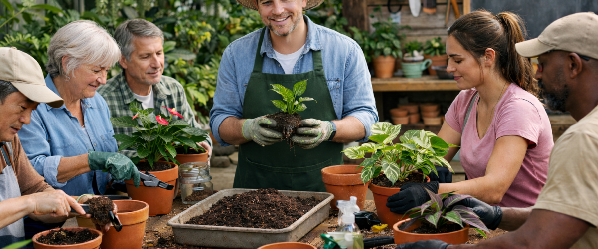 gardening workshop at smilein plants